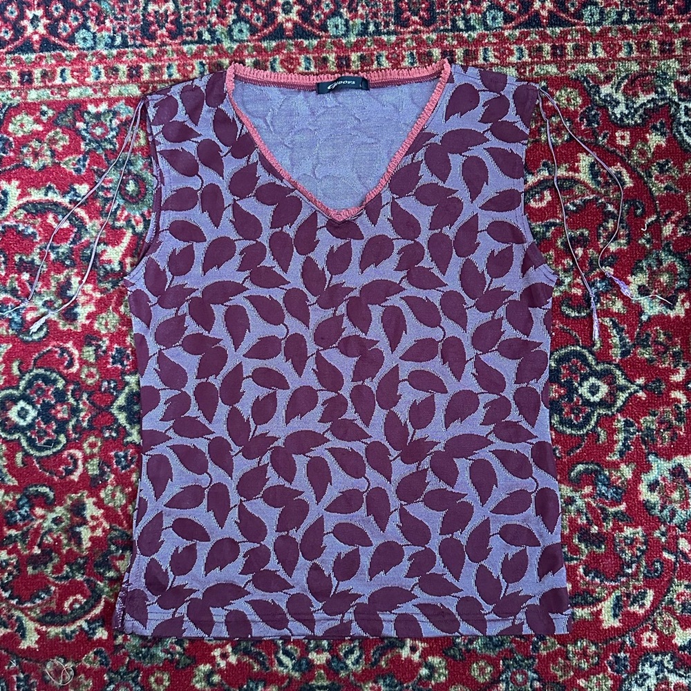 Vintage v neck going out tank